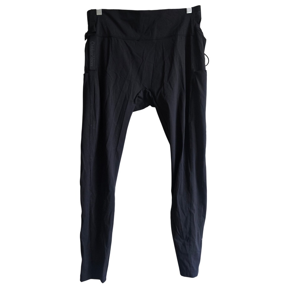 Outdoor Voices XL Utility Cargo Leggings Womens Black  Detachable Pouch‎ Pockets